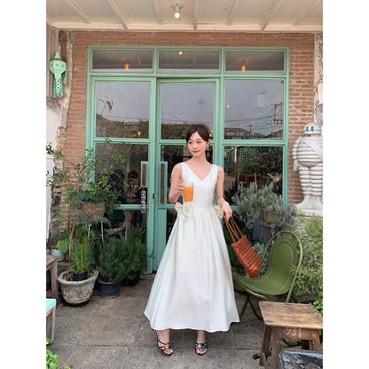 Temperament Skinny Tencel Satin Dress