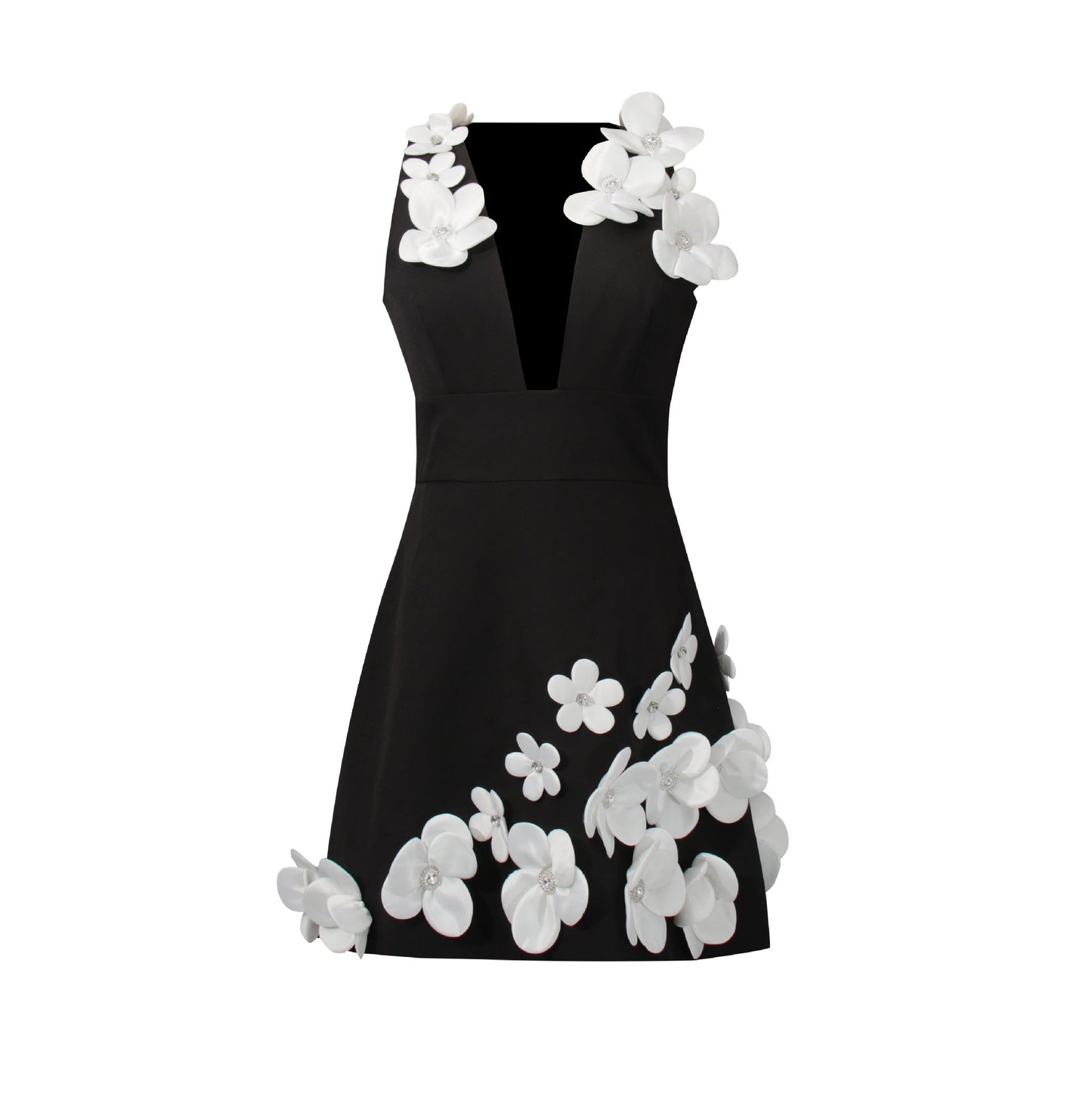 3D Floral Mini Dress