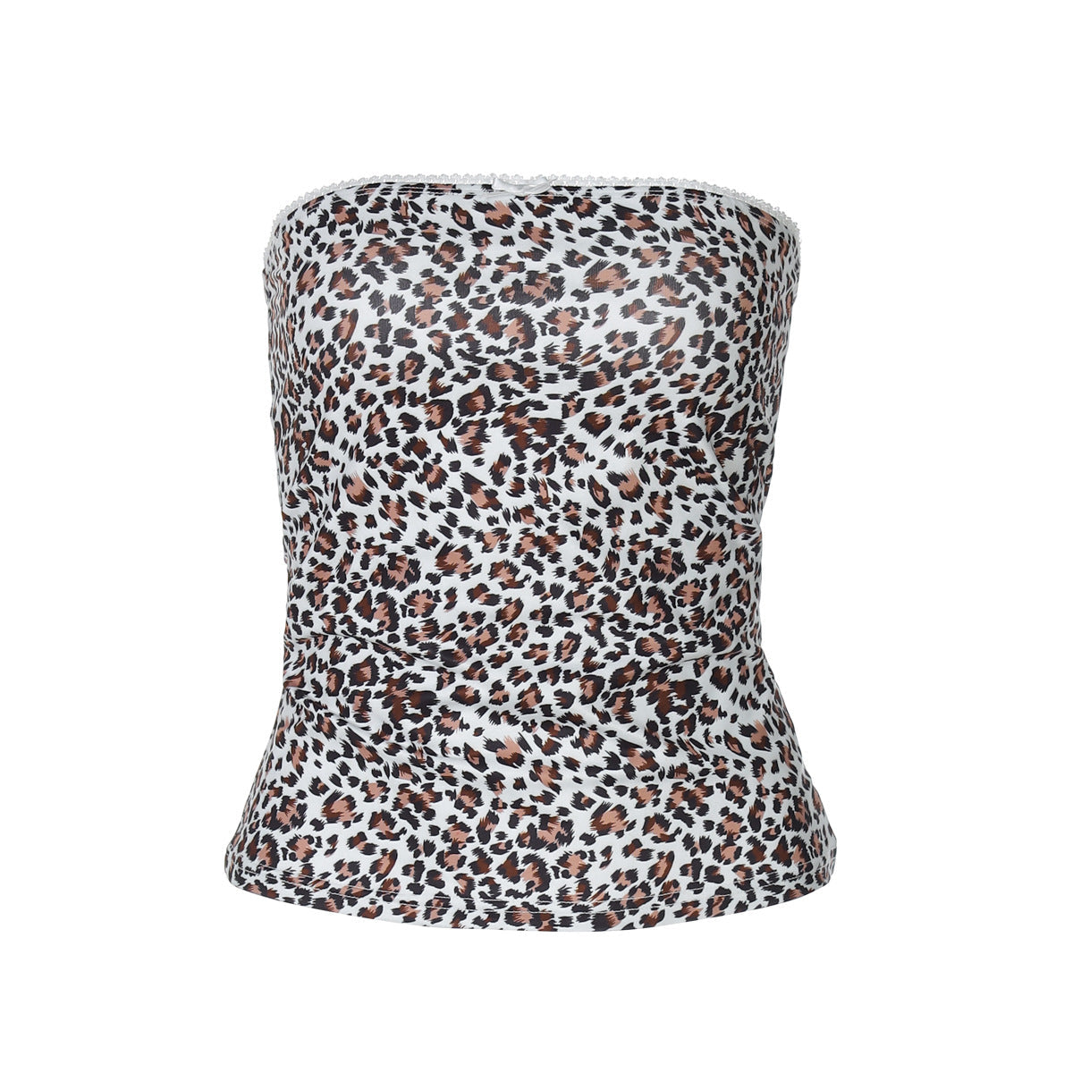 Sexy Animal Print Strapless Tube Top