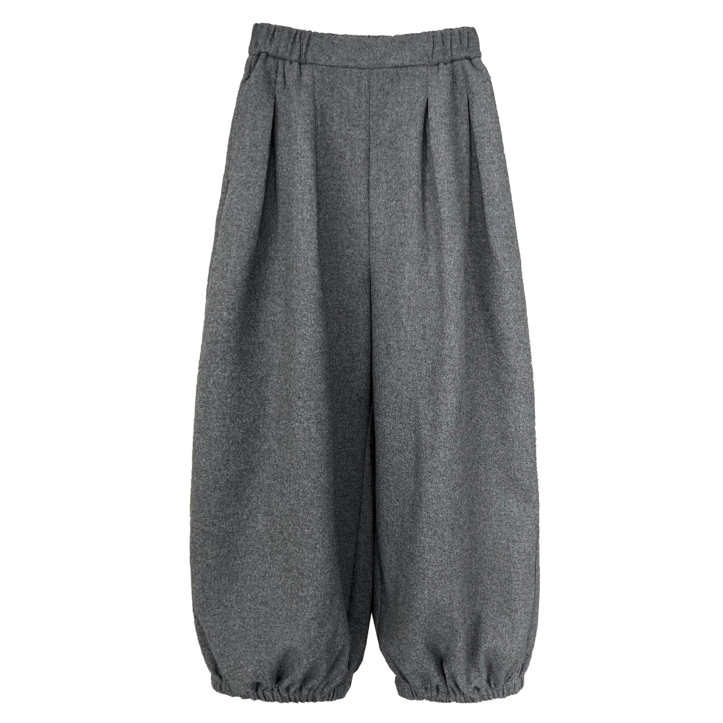 Korean retro wool leggings women's winter new polished warm lazy casual pants