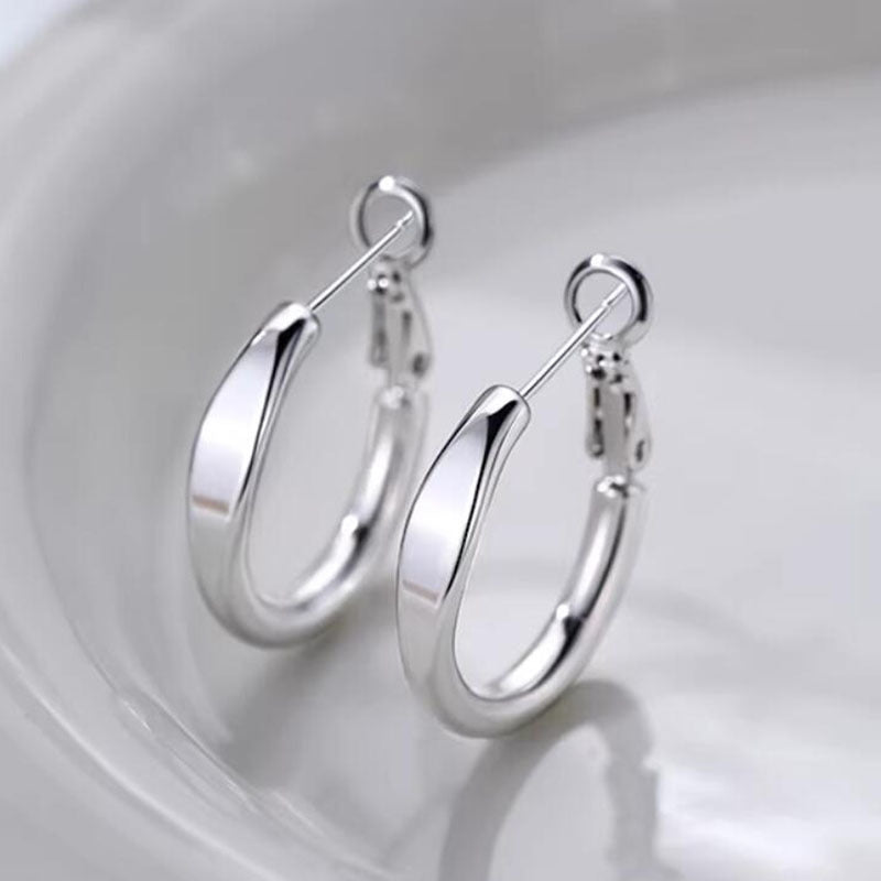 20MM circle earrings premium sense earrings plain ring