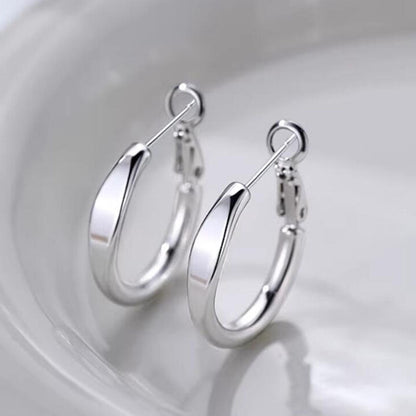 20MM circle earrings premium sense earrings plain ring