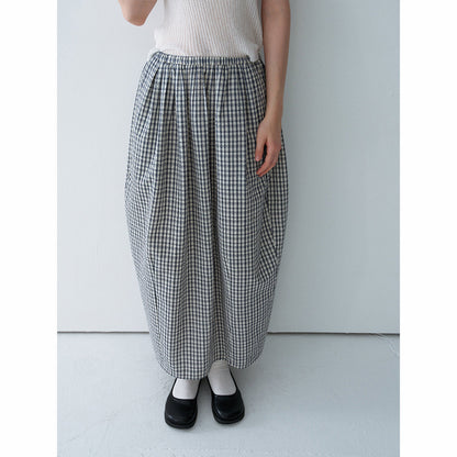 Summer Casual High Waist Plaid Tulip Versatile Long Bud Skirt