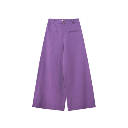 Korean High-Waisted Wide Leg Pants