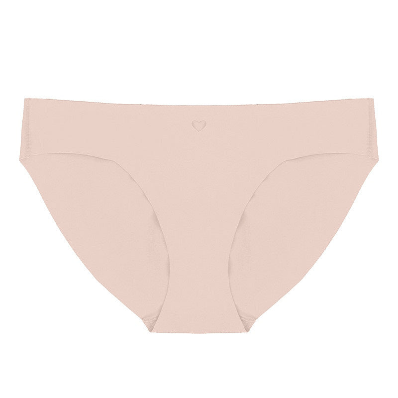 Traceless fitness underwear women's low-rise ice silk briefs pure cotton crotch breathable quick-drying sports underwear women