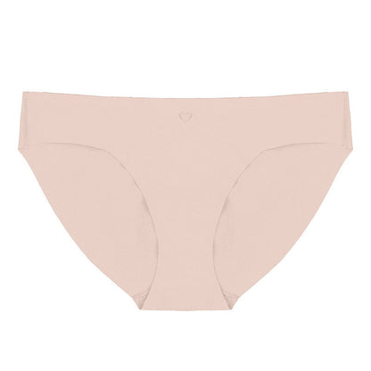 Traceless fitness underwear women's low-rise ice silk briefs pure cotton crotch breathable quick-drying sports underwear women