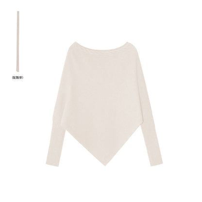 Five-color sweater lazy wind streamer scarf loose irregular two wear