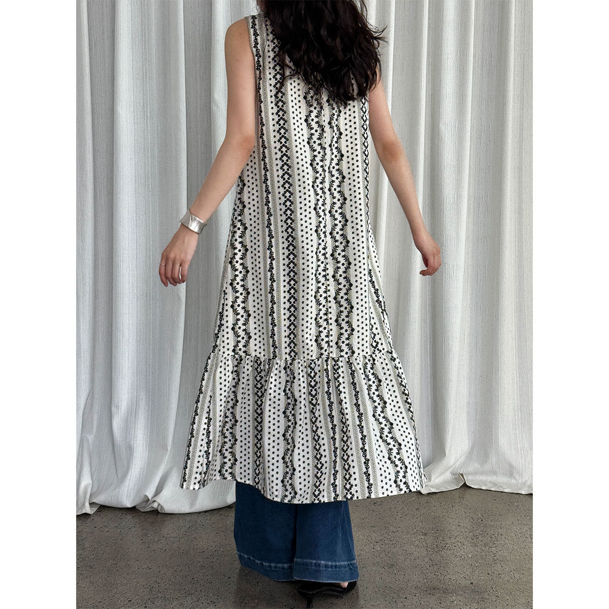 Bohemian print sleeveless tank dress with bag - new summer ethnic style dress