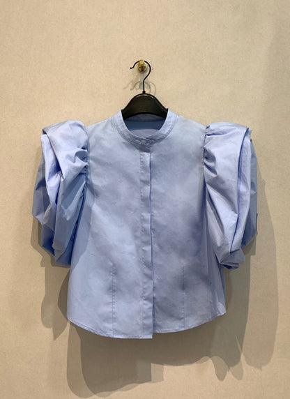 Spring and summer new Japanese French temperament irregular shirt