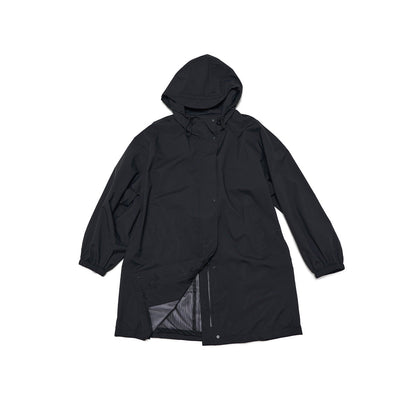 Autumn new casual three-proof hooded loose drawstring long charge jacket