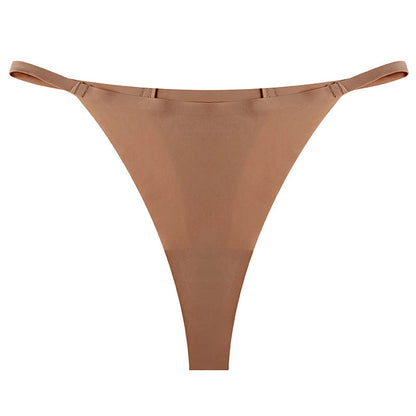 Sports One Piece T Pants Ice Silk Breathable Quick Drying Low Waist Traceless Sexy Strap Thong