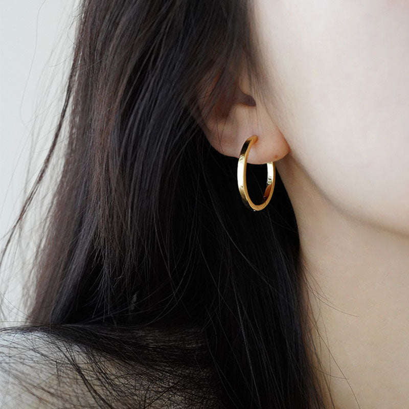 French Earrings Circle Niche Design Premium Sensory Ring Earrings Ear Buckle Earrings