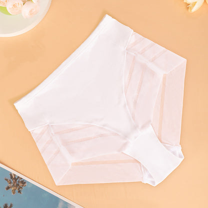 Multi-color combination for women's high-waisted underwear breathable invisible comfortable transparent sexy mesh women's briefs