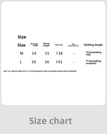 Korean simple contrasting color splicing cuffs casual autumn new hooded loose trench coat