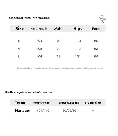 Early Spring Korean Simple Lazy Irregular Fart Curtain Wide Leg Suit Pants