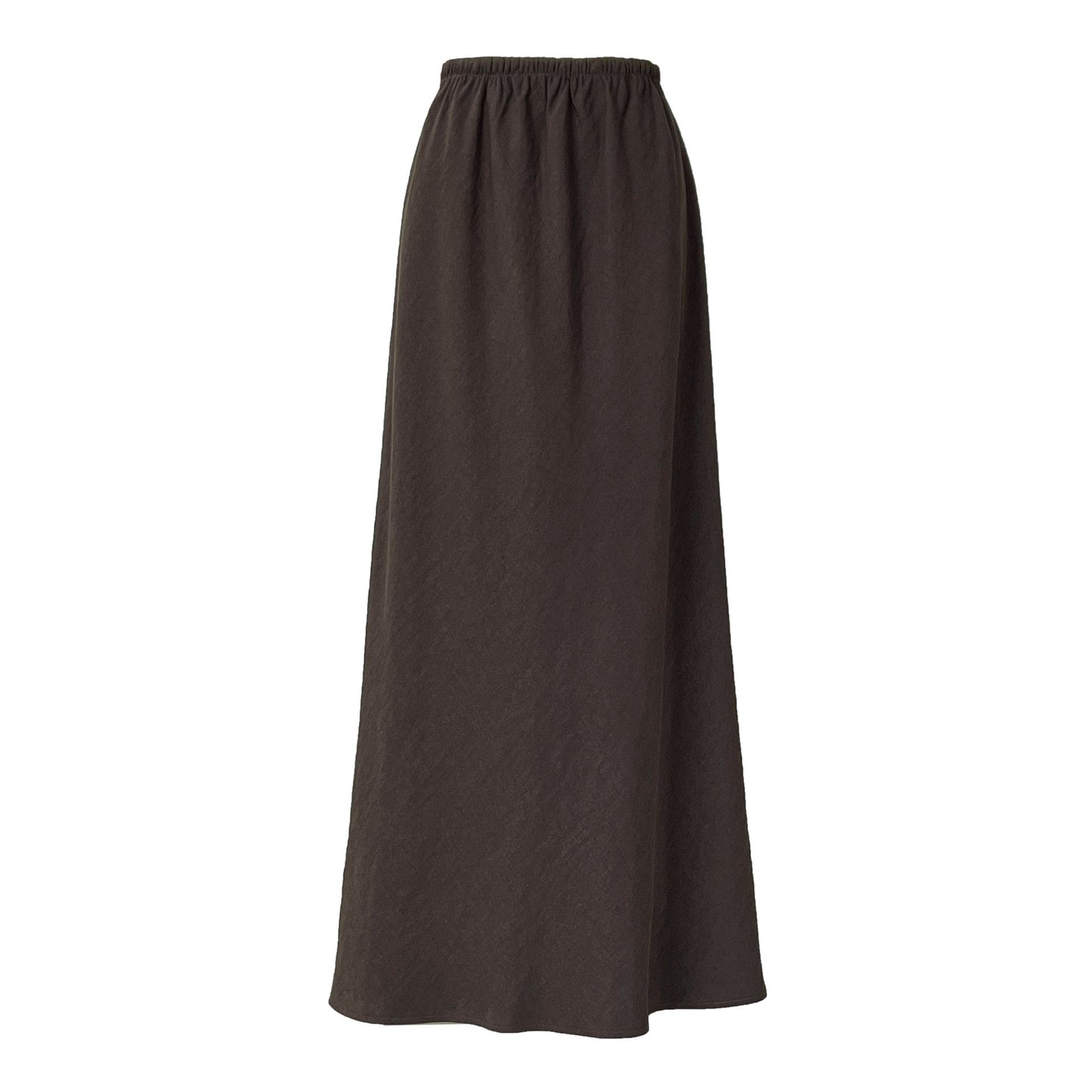 Premium drape~ Temperament high waist straight Tencel skirt autumn versatile and thin skirt