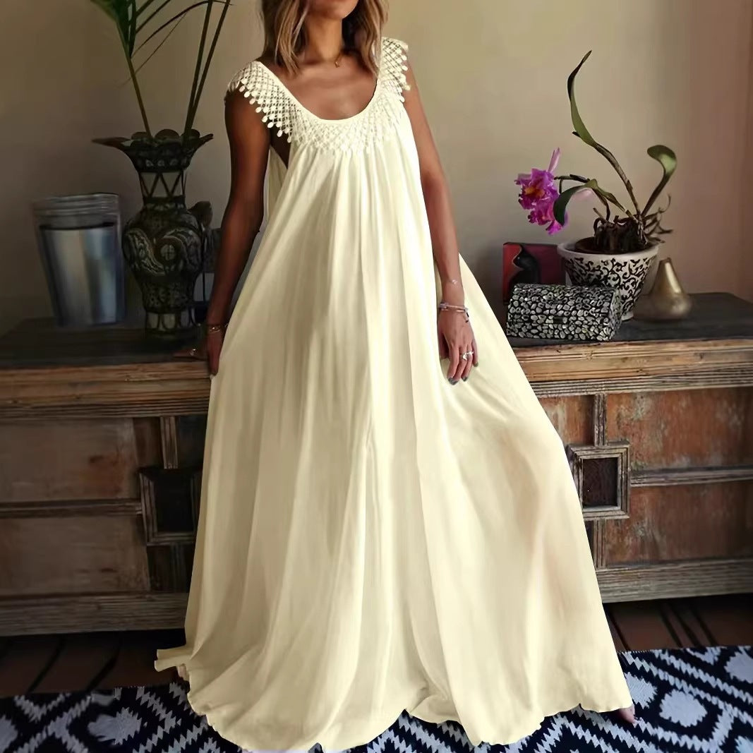 Spring summer long dress evening dress skirt high-end temperament long dress dress