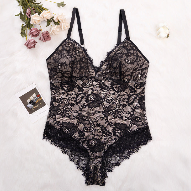 Sexy suspender lace shapewear plus size underwear hip lift waist corset