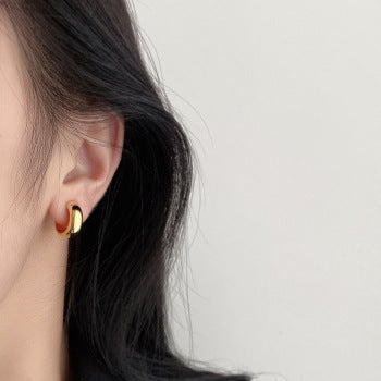 Double-layer ear clips without ear piercings