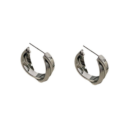 Shang commuter simple earrings ins wind earrings niche design jewelry