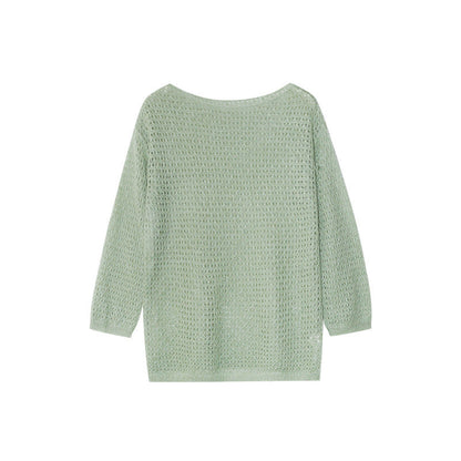 Dopamine blouse loose-fitting long-sleeved knitted sweater