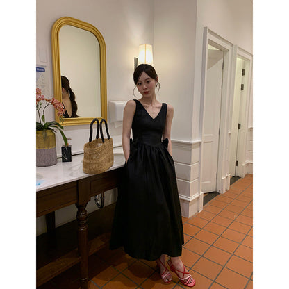 Temperament Skinny Tencel Satin Dress