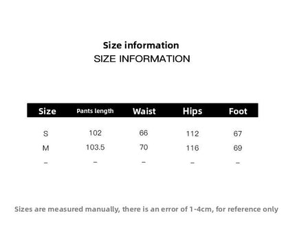 Summer Korean version loose lace-up elastic waist thin straight casual pants