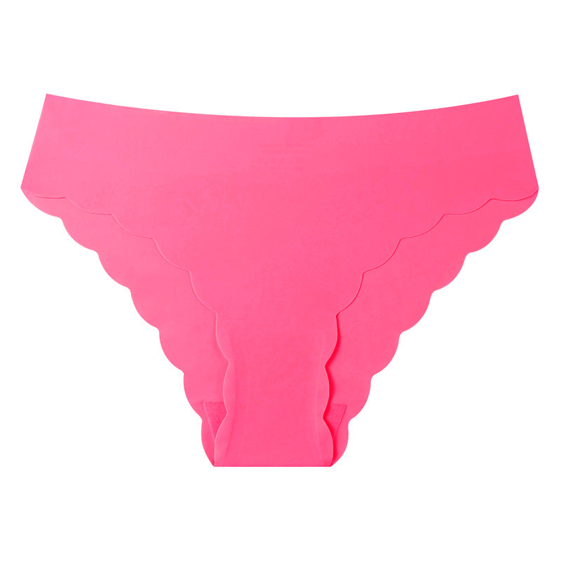 Traceless nylon moisture-absorbing breathable underwear can be cut at will, ice silk large size invisible briefs