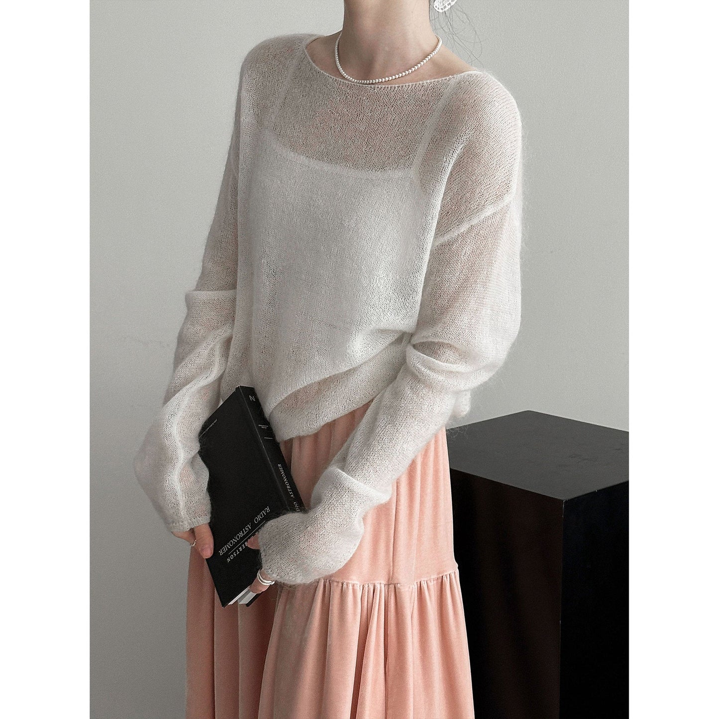 Gentle mohair lazy sweater women's 26 early spring new Korean soft waxy wool knitted sweater