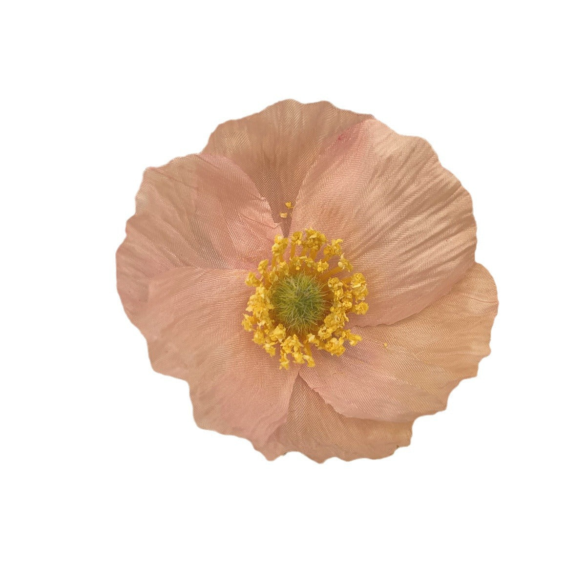 Spring and summer new simulated poppy flower hairpin pure desire atmosphere side clip photo hair accessories super fairy head flower hairpin
