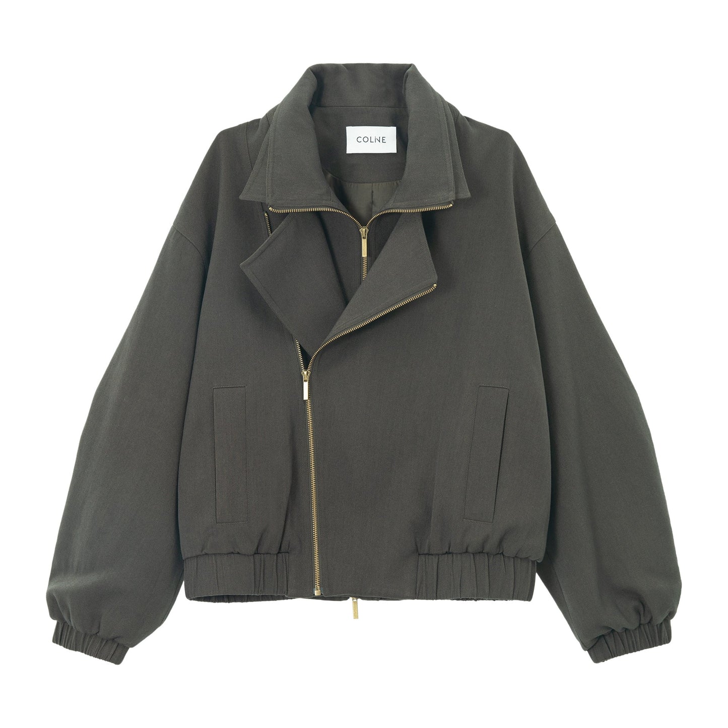 Fall commuter design fleece double zipper placket silhouette jacket jacket 1