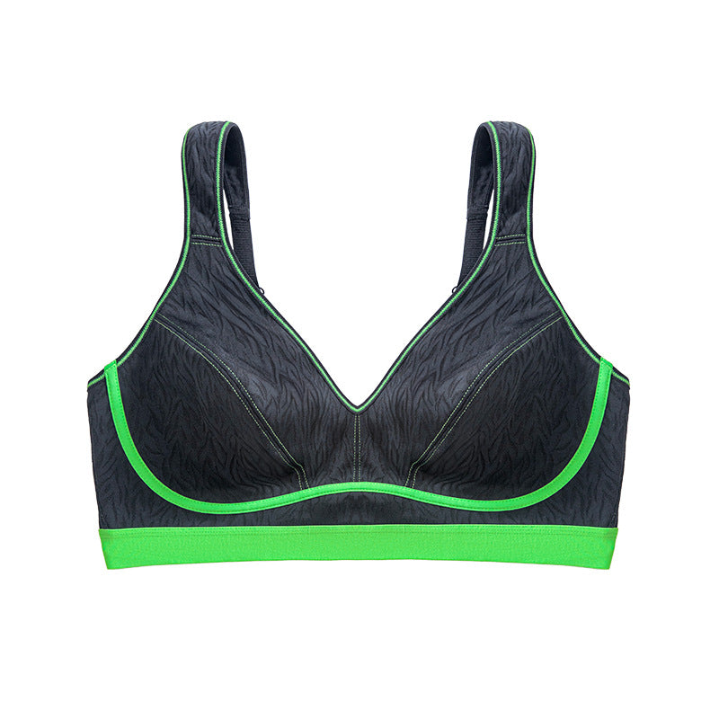 Fat mm enlarged large size sports underwear gathers large breasts and small upper support side collects women's underwear