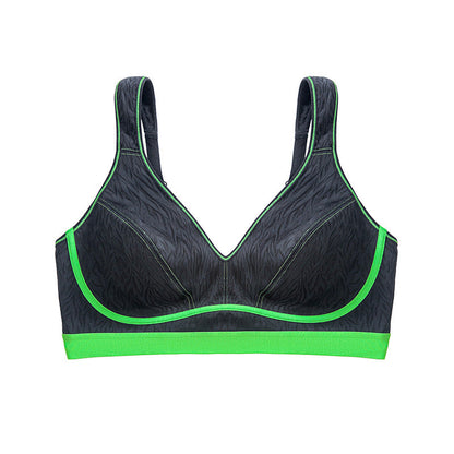Fat mm enlarged large size sports underwear gathers large breasts and small upper support side collects women's underwear