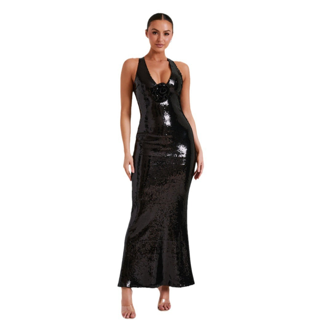 Beaded Maxi Dress