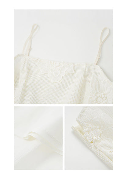 High-waisted cake skirt slip dress