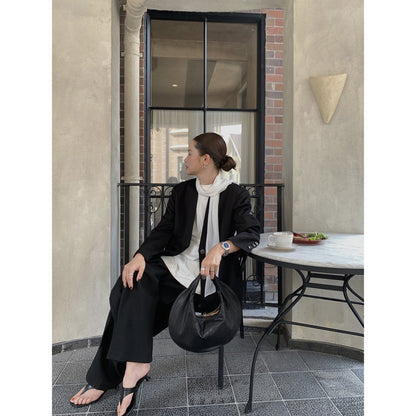 Casual and fashionable temperament versatile v-neck loose blazer