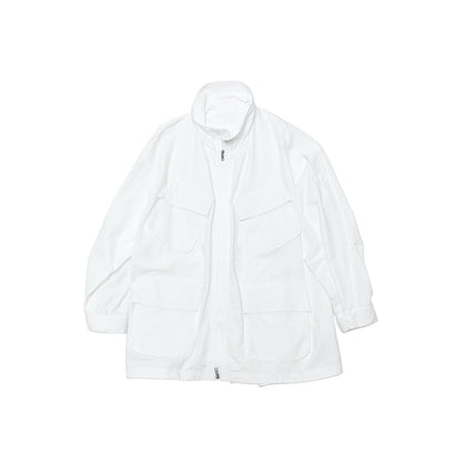 Spring new casual lapel linen cotton solid color tooling multi-pocket long thin coat