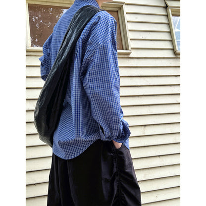 Temperament plaid shirt jacket women's spring new top cold department high-end shirt