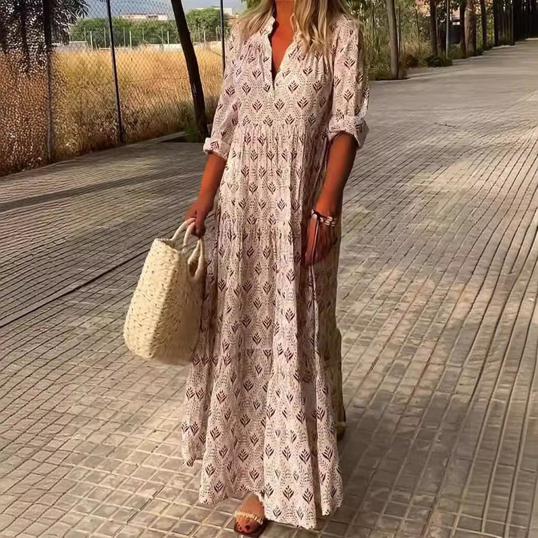 New large size dress summer casual spring summer long dress skirt know how many summers