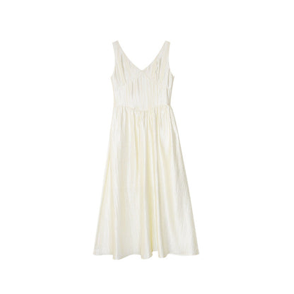 Temperament Skinny Tencel Satin Dress