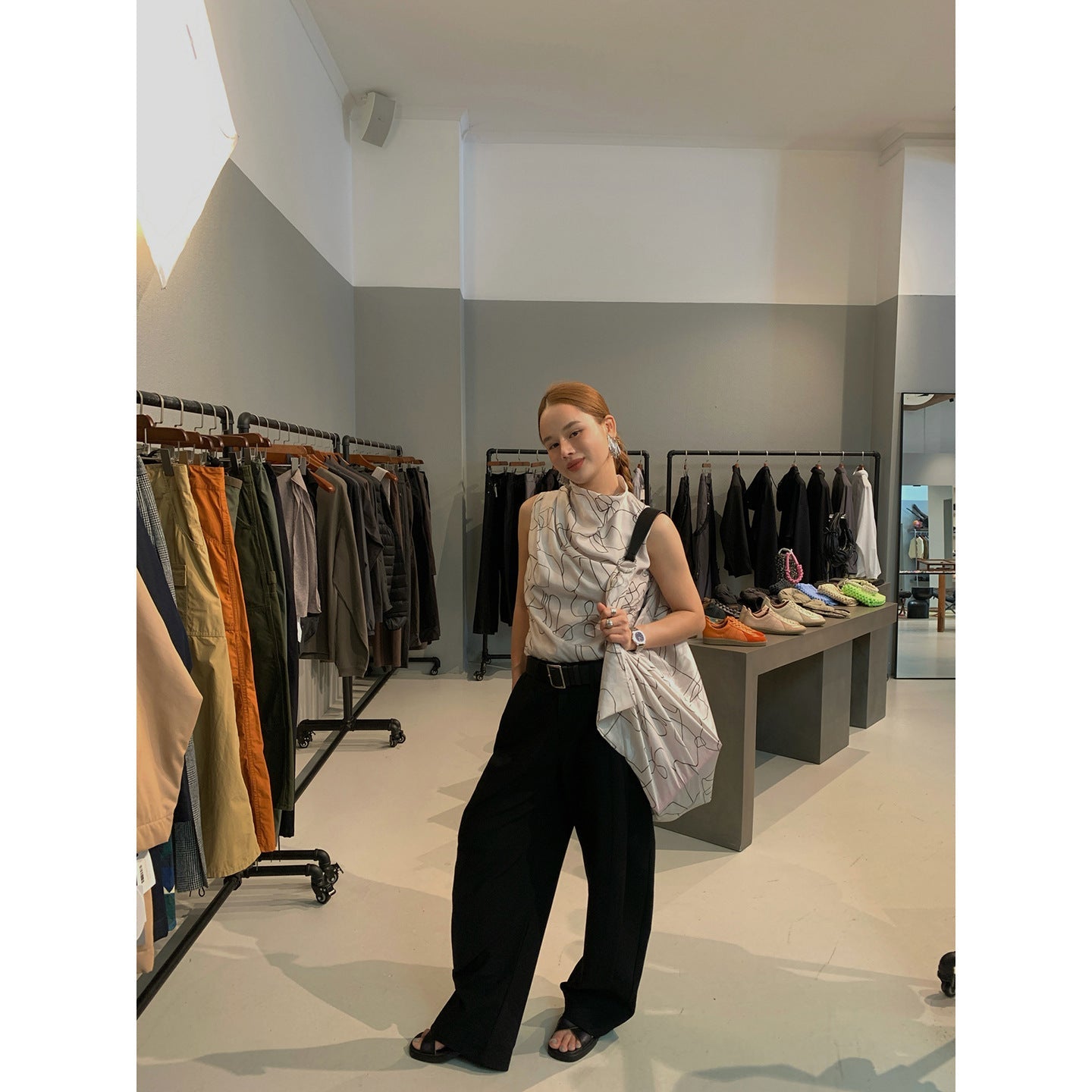 Temperament versatile pendant casual suit pants