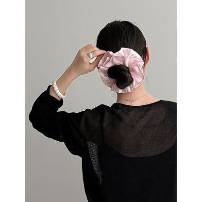 Korean gentle wind soft waxy skin-friendly crimped knitted sweater women's early spring new perspective top ss973