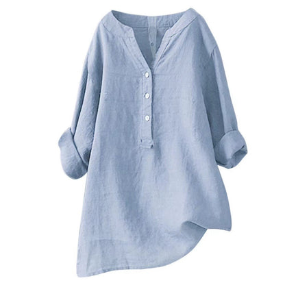 Loose Casual Women's Stand-Up Collar Top Women's Shirt Crew Neck