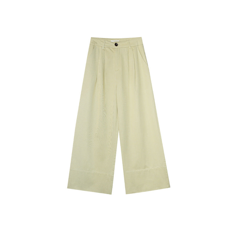 High Waist Pleated Wide Leg Pants
