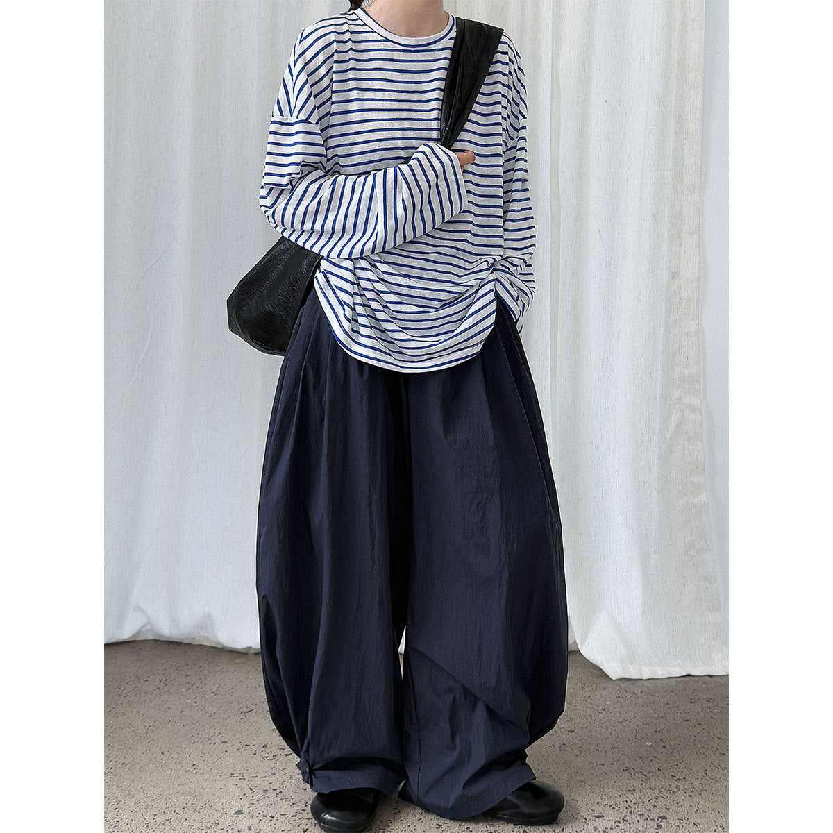 American retrocasualworkwear pants lazy trouser design pants women's autumnew arrivalloose pants