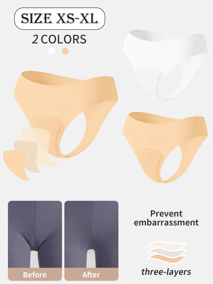 Ice silk seamless anti-embarrassment low-rise underwear sports yoga anti-embarrassment line underwear women's new models