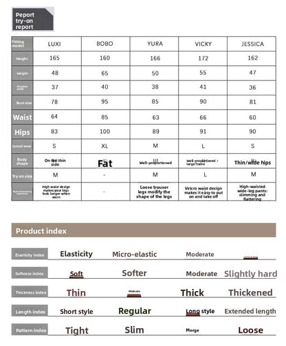 High-waisted design Velcro suit pants women's spring and autumn loose wide-leg floor-length pants diagonal placket pants