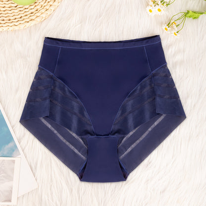 Multi-color combination for women's high-waisted underwear breathable invisible comfortable transparent sexy mesh women's briefs