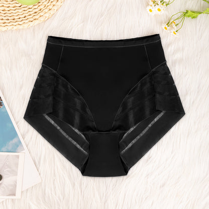 Multi-color combination for women's high-waisted underwear breathable invisible comfortable transparent sexy mesh women's briefs