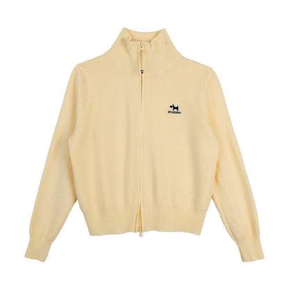 Stand-Up Neck Loose Fit Sweater
